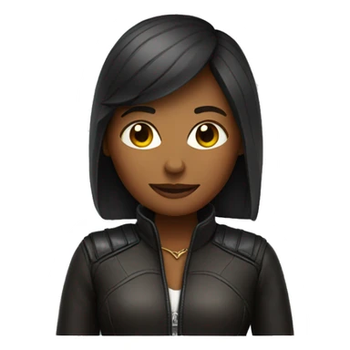 Woman wearing leather  sticker