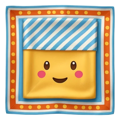 patterned napkin sticker