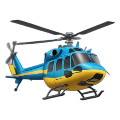 helicopter dog sticker
