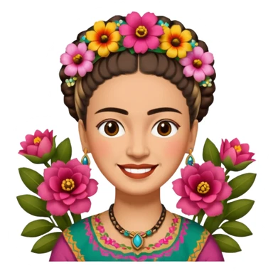 Frida Kahlo happy sticker