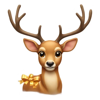 Deer with a bow sticker