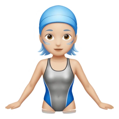 🏊‍♂️ transforme este emoji em todo prateado sticker