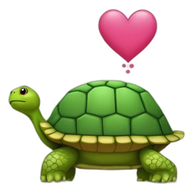 Tortue amoureuse d’une tortue sticker