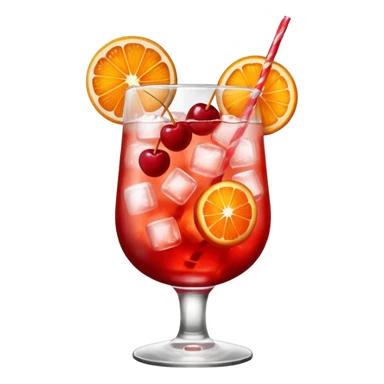 Shirley temple soda in a glass with ice sticker