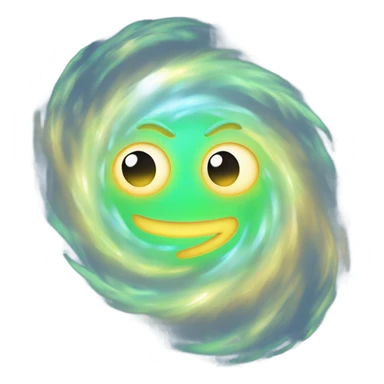 Amnesia Haze

emoji of a dreamy, swirling haze. wispy, silver mist forming spiral patterns. glowing hints of yellow and green light. ethereal. cartoon style. head turned towards viewer. 3d lighting. no shadows sticker
