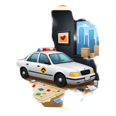 crime scene no blood sticker