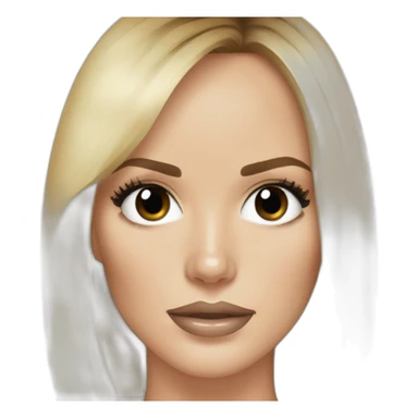 Amanda Holden with a black eye sticker