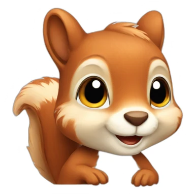 cute squirrel sticker
