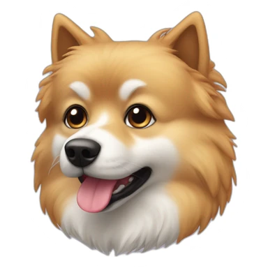 Chien spitz nain sticker