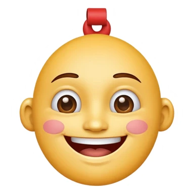 home shaped face mascot on neck  sticker