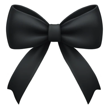 Black bow sticker