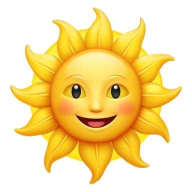 smiling sun emoji sticker