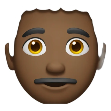 A black mail man sticker