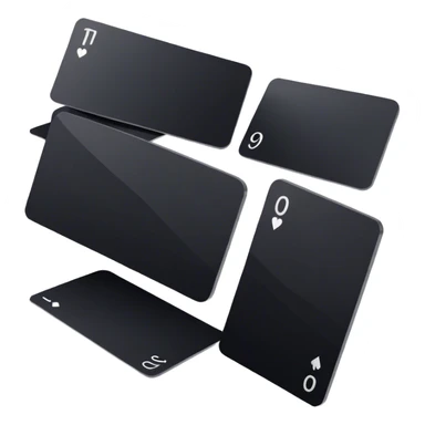 black cards with wite text sticker