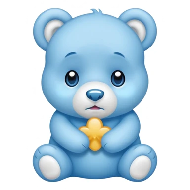 carebear that is crying. sticker