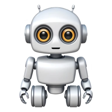 robot old cartoon simple kid toy white innocent funny adorable sticker