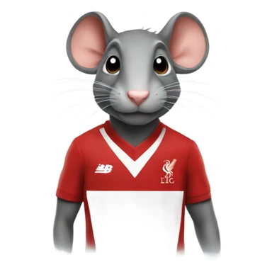 Rat in a Liverpool shirt sticker