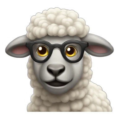 sheep man sticker
