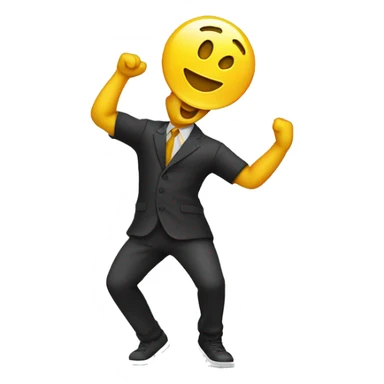 a dollar doing a dab (dance) sticker