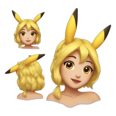 Morgane makeup pikachu sticker