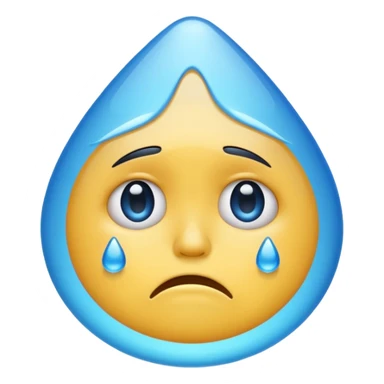 Low quality crying emoji sticker