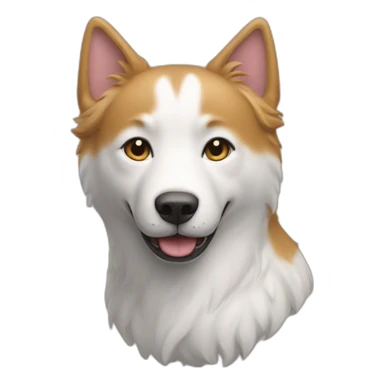 Un chat sur un chien sticker