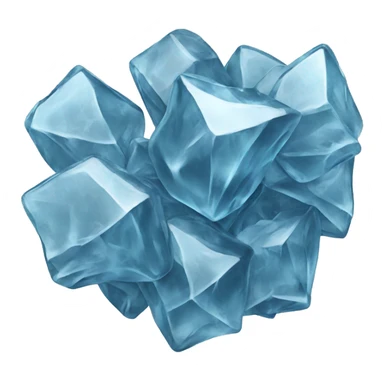 ice shatter pieces cluster sticker