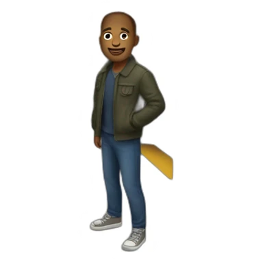 a man in the subway sticker