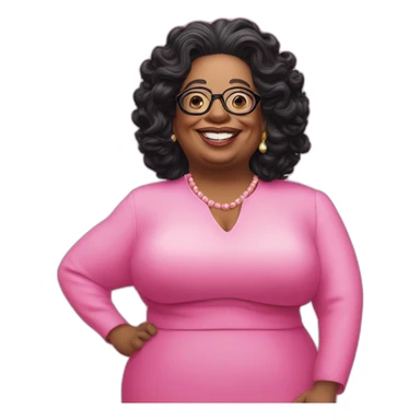 Oprah is mr blobby sticker