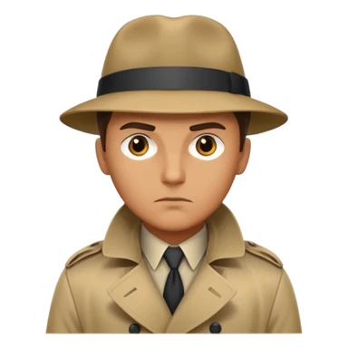 trençkotlu dedektif sticker