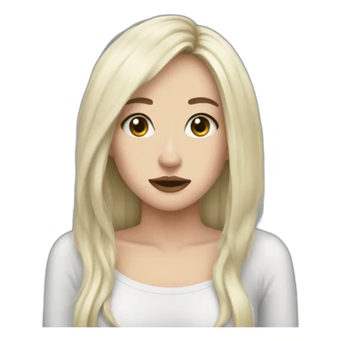 Metalcore woman sticker