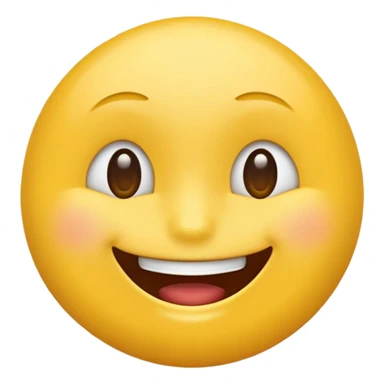 tight lipped closed mouth smile, yellow emoji sticker