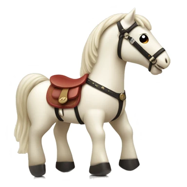 Rocking ivory horse TOY sticker