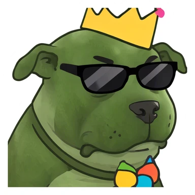 Bulldog hungover  sticker