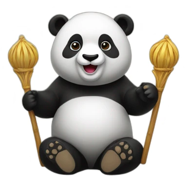 panda worship sticker