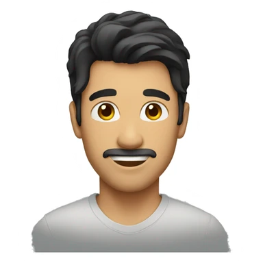 man with dark hair dancing sticker