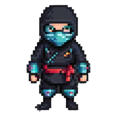 masked ninja sticker