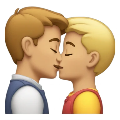 Gay kiss sticker