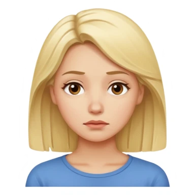 blonde woman sighing sticker