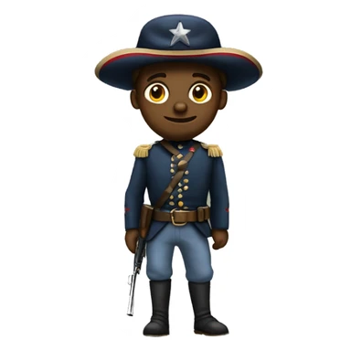 full length american civil war soldier sticker