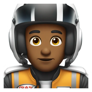 Rocking race car driver sticker