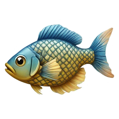 Fish wearing a vest sticker