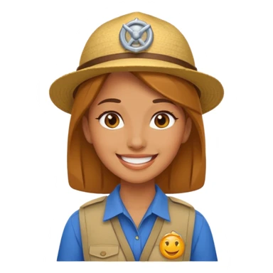 A female guide sticker