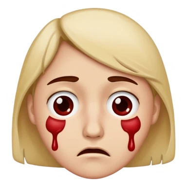 Nose bleeding emoji sticker