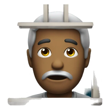 sad looking throw the window at night sticker