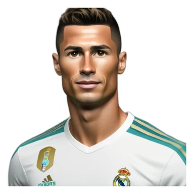 Cr7 full body on Real Madrid shirt sticker