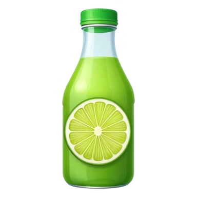 Lime juice bottle sticker