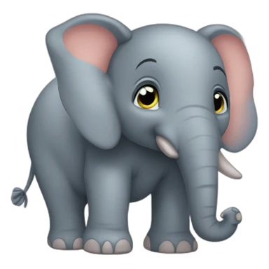 Éléphant say « good night » sticker