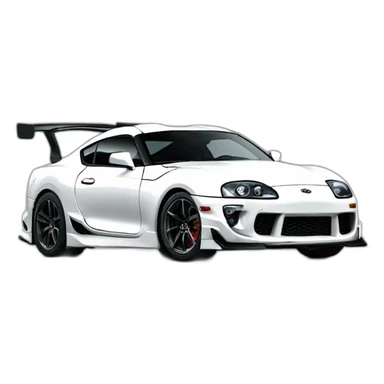 Toyota supra white toyota gazoo racing sticker
