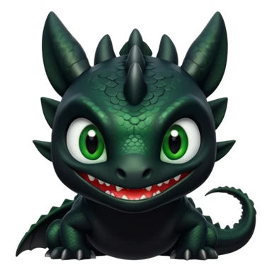 Dragon named toothless from how to train your dragon sticker